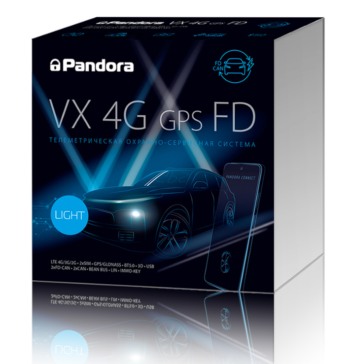 Автосигнализация Pandora VX-4G GPS FD Light - фото