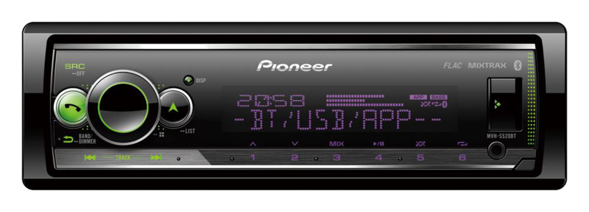 USB - ресивер Pioneer MVH-S520BT - фото